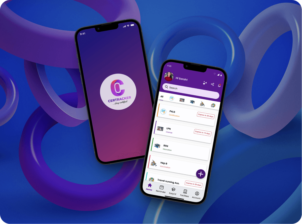 Certracker web experience