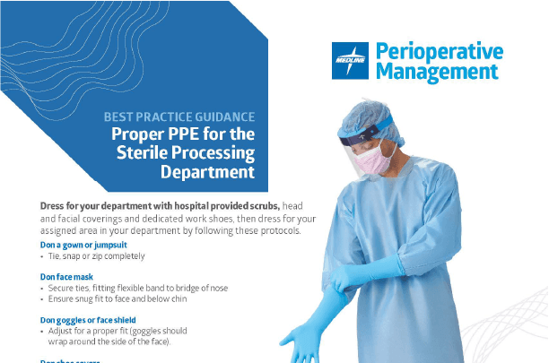 Proper PPE for the Sterile Processing Department
